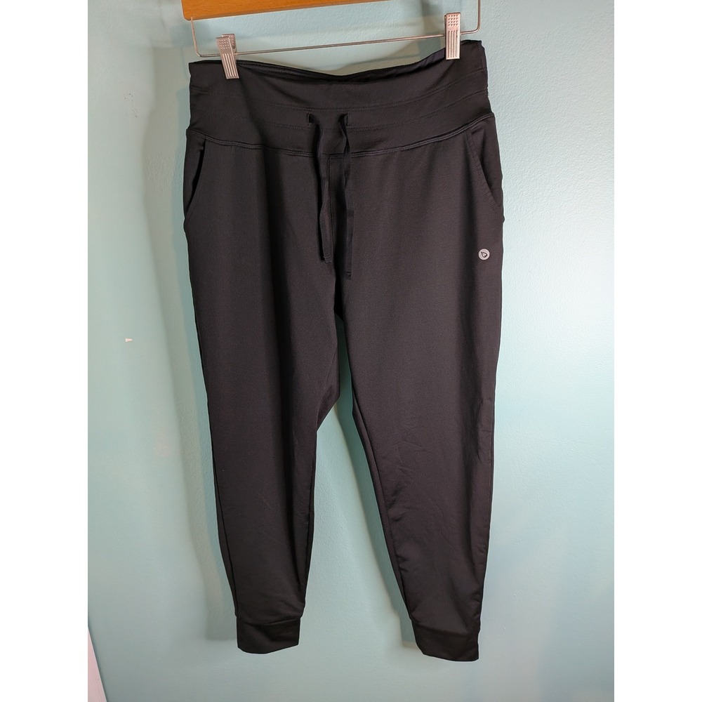 Baleaf Womens Black Fleece Lined Joggers Athletic Pants Large Drawstring Pockets